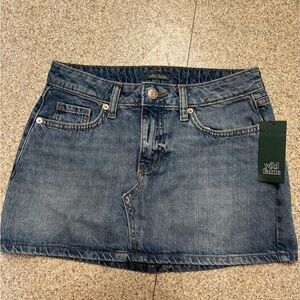 Denim Mini Skirt